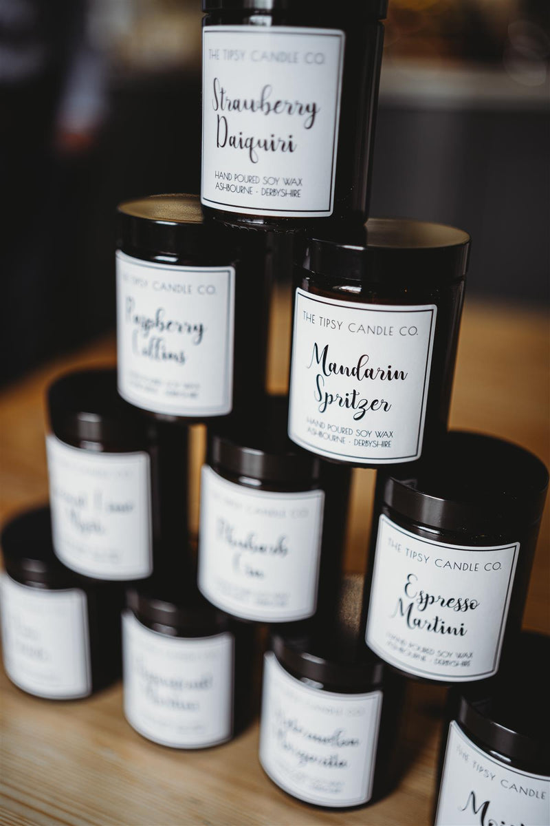 Spiced Apple & Hot Toddy - Soya Wax Candle 180ml/35hrs Burn Time - The Tipsy Candle Company