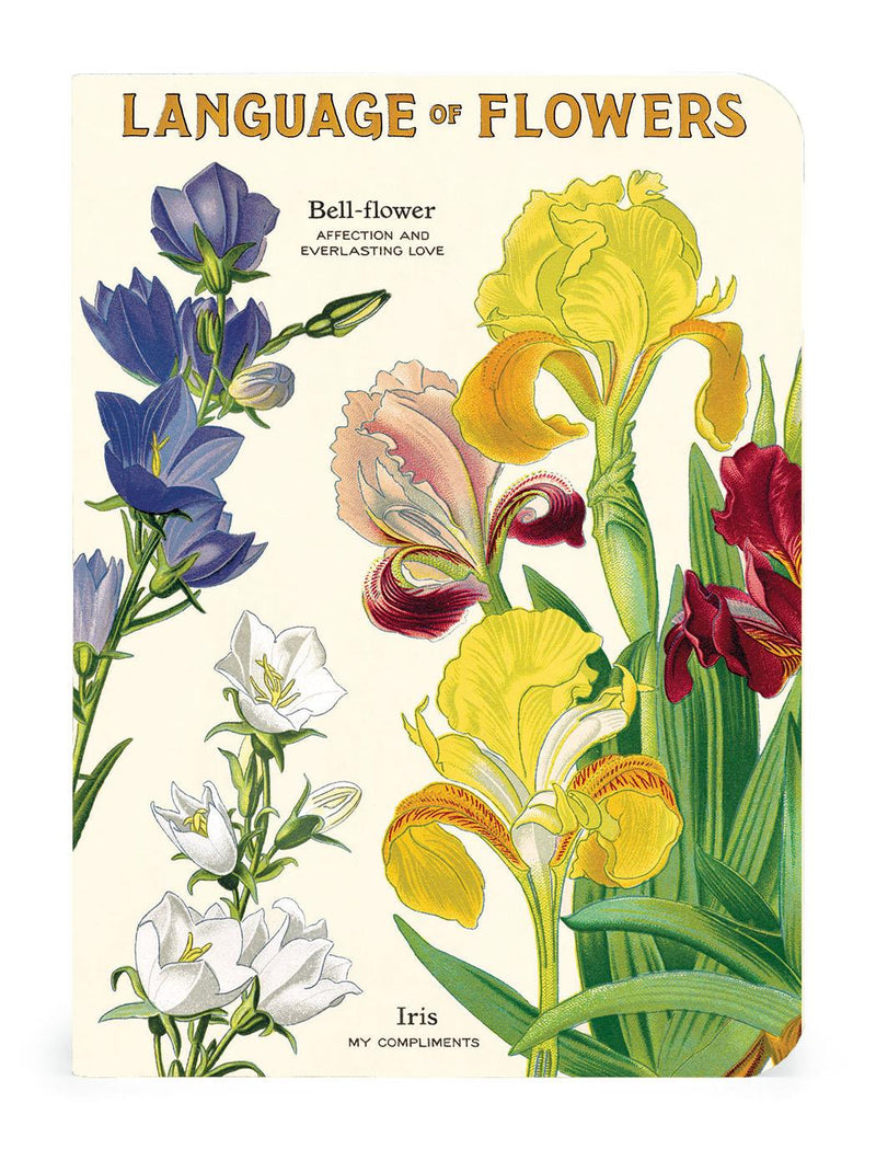 Cavallini - Set of 3 Mini Notebooks - Language of Flowers - Lined, Blank & Graph Interiors