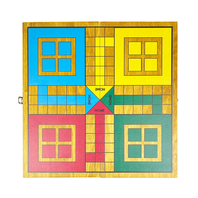 Ludo Set - Wooden Board & Pieces - Lagoon Group