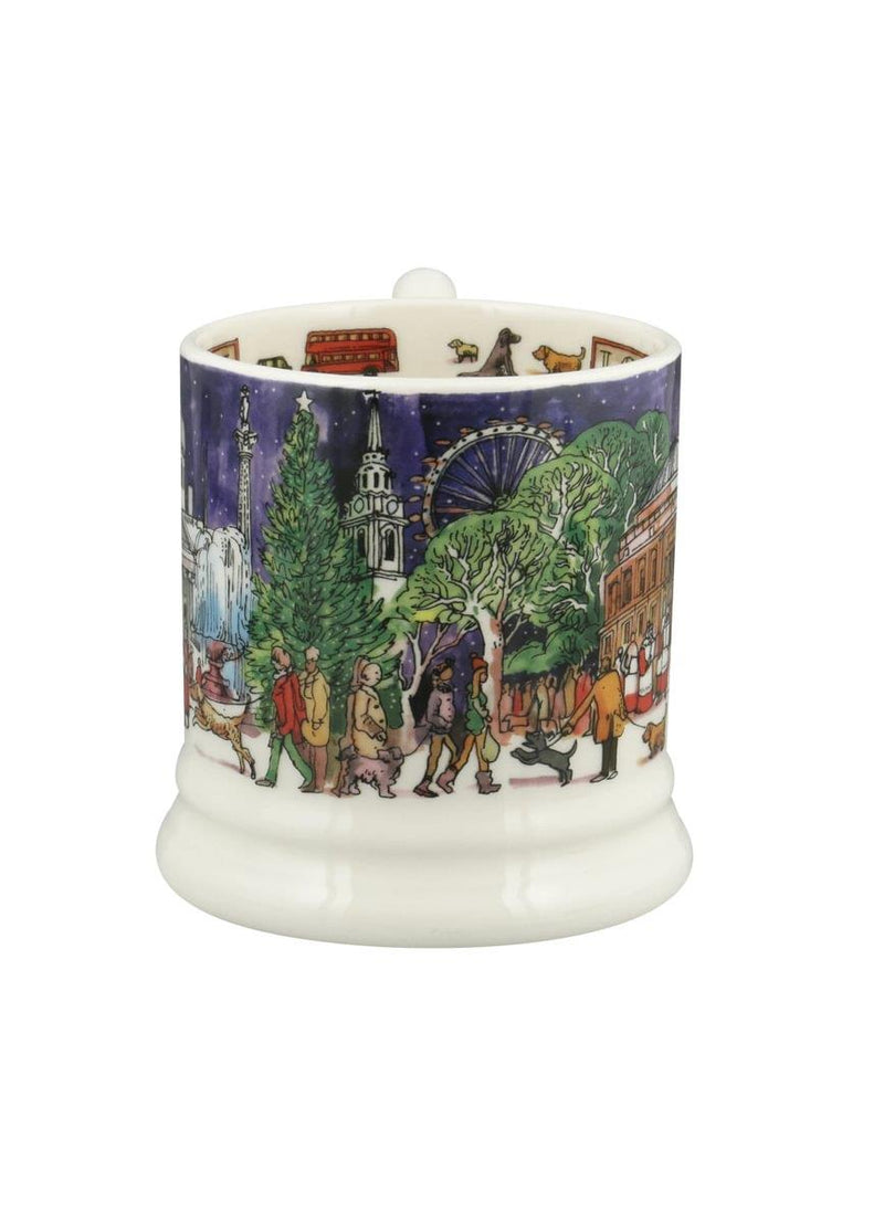 Emma Bridgewater - Half Pint Mug (300ml/1/2pt) - 9.3x8.2cms - London At Christmas