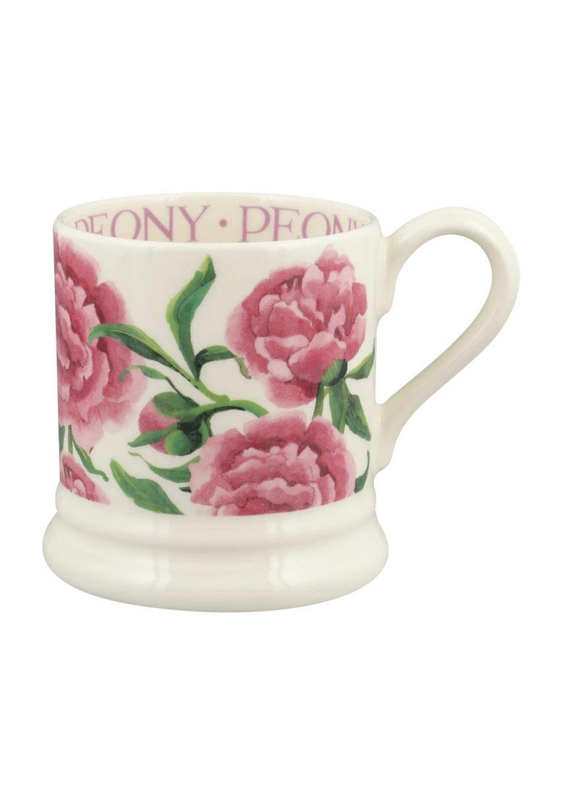 Emma Bridgewater - Half Pint Mug (300ml/1/2pt) - 9.3x8.2cms - Flowers - Pink Peony/Peonies