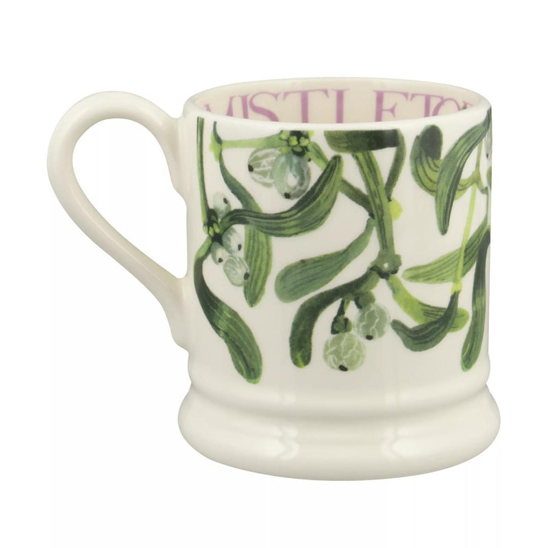 Emma Bridgewater - Half Pint Mug (300ml/1/2pt) - 9.3x8.2cms - Flowers - Mistletoe