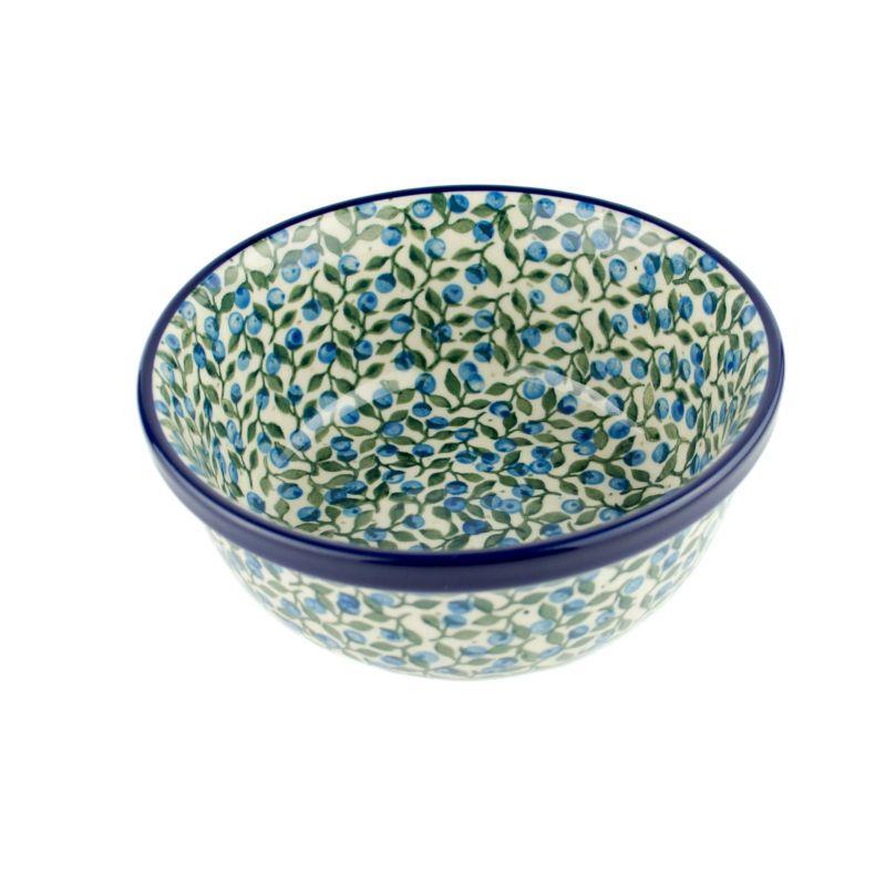 Pasta/Cereal Bowl - Blue Berries - 0209-1658X - 15.5 x 6.5cms - Polish Pottery