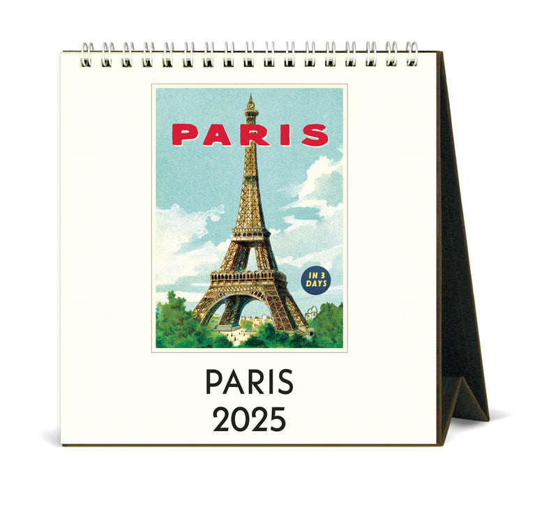 Cavallini - 2025 Desk Calendar - 6 x 6.5ins - Paris