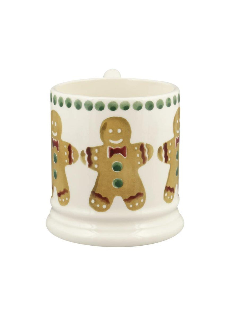 Emma Bridgewater - Half Pint Mug (300ml/1/2pt) - 9.3x8.2cms - Christmas Gingerbread Biscuits