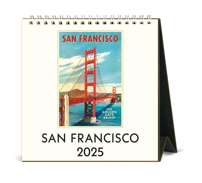 Cavallini - 2025 Desk Calendar - 6 x 6.5ins - San Francisco