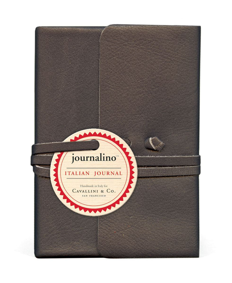Cavallini - Leather Journalino - 4 Colour Options - Medium - 4x5.25ins - 352 pages