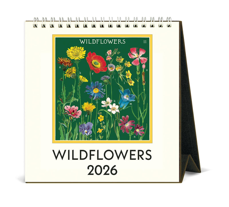 Cavallini - 2026 Desk Calendar - 6 x 6.5ins - Wildflowers