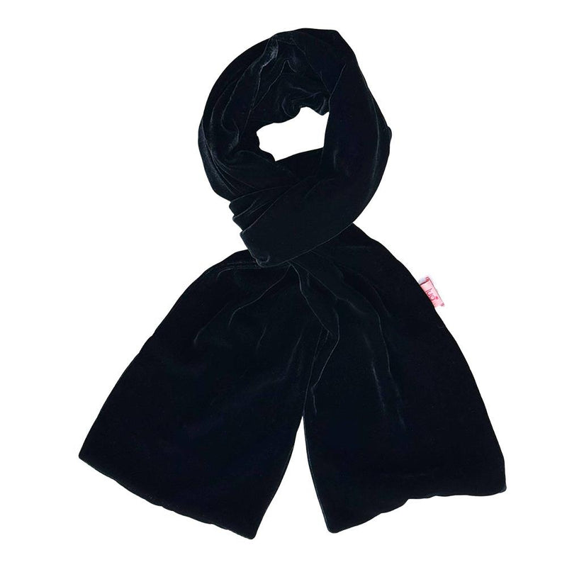 Lua - Silk Velvet Scarf - Plain Velvet - 165 x 17cms - Various Colour Options