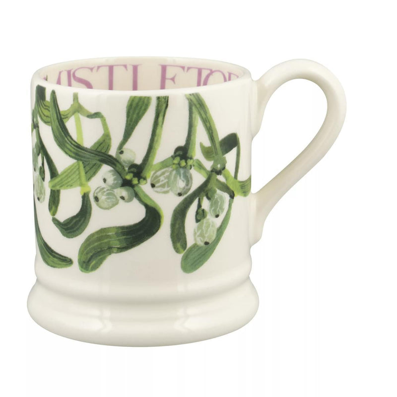 Emma Bridgewater - Half Pint Mug (300ml/1/2pt) - 9.3x8.2cms - Flowers - Mistletoe