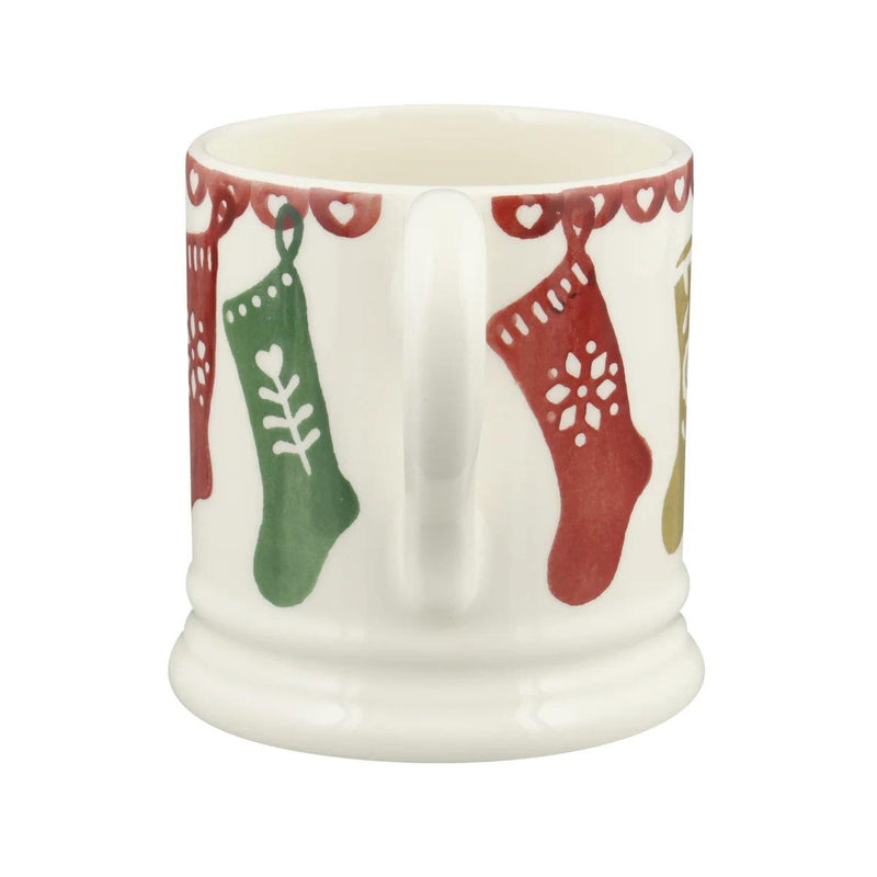 Emma Bridgewater - Half Pint Mug (300ml/1/2pt) - 9.3x8.2cms - Christmas Stockings