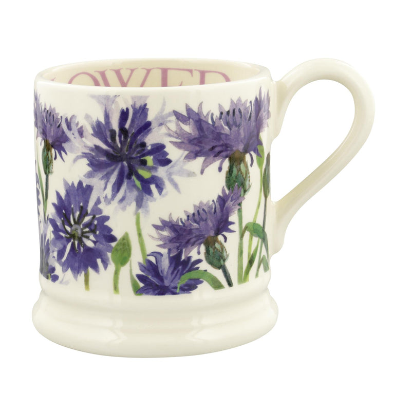 Emma Bridgewater - Half Pint Mug (300ml/1/2pt) - 9.3x8.2cms - Flowers - Cornflowers
