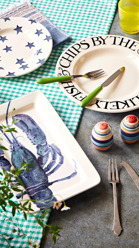 Emma Bridgewater - 8.5 inch Breakfast/Lunchtime Plate - Blue Stars