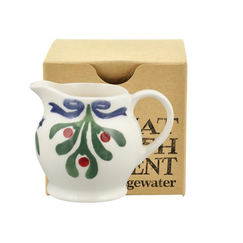 Emma Bridgewater - Christmas Tree Decoration - Boxed - Tiny Jug 60ml - Misteltoe