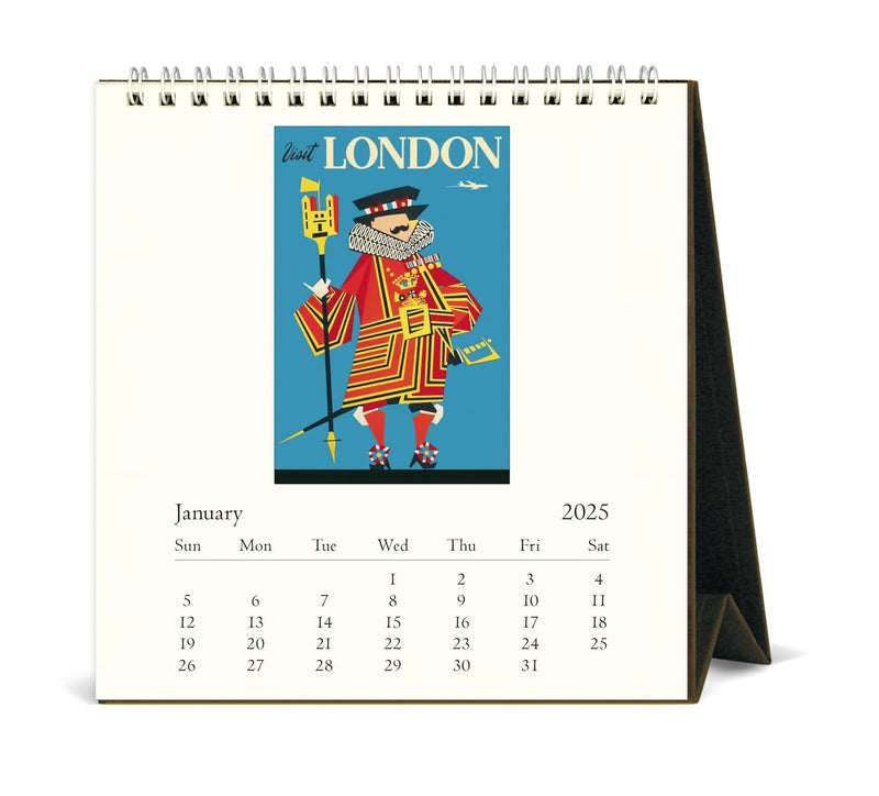 Cavallini - 2025 Desk Calendar - 6 x 6.5ins - London