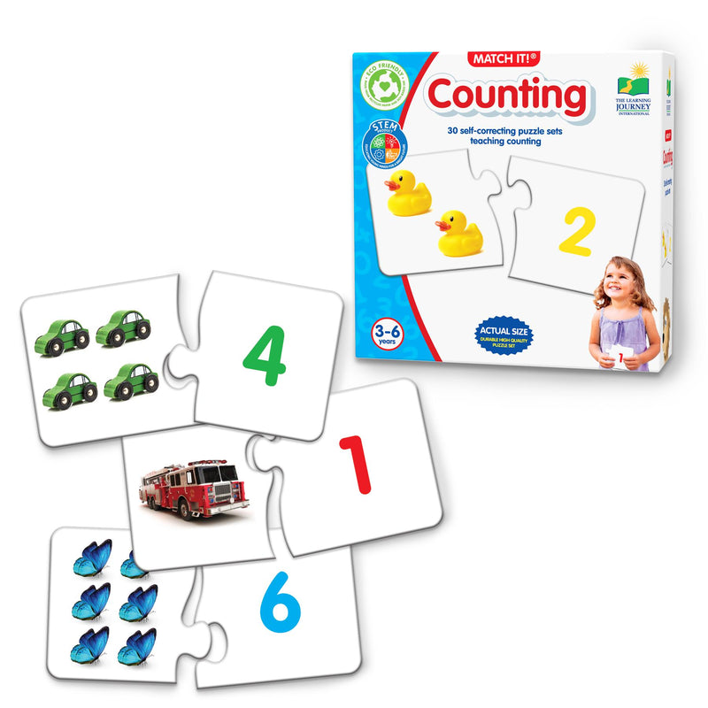 The Learning Journey - Match It! - Counting - 30 Puzzle Sets - 3 Years+