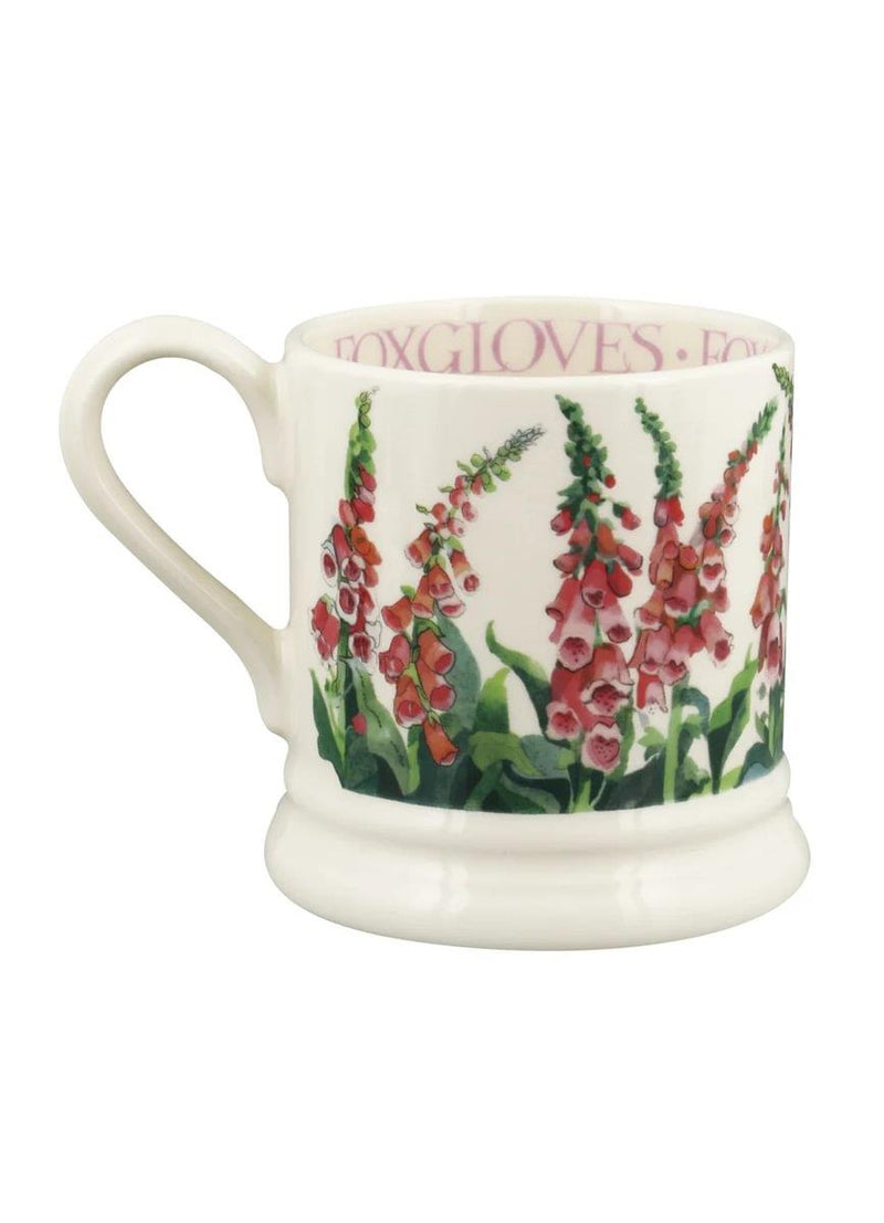 Emma Bridgewater - Half Pint Mug (300ml/1/2pt) - 9.3x8.2cms - Flowers - Foxgloves