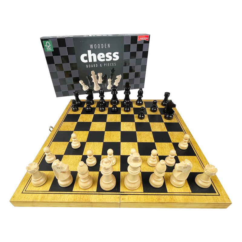 Chess Set - Wooden Board & Pieces - Lagoon Group