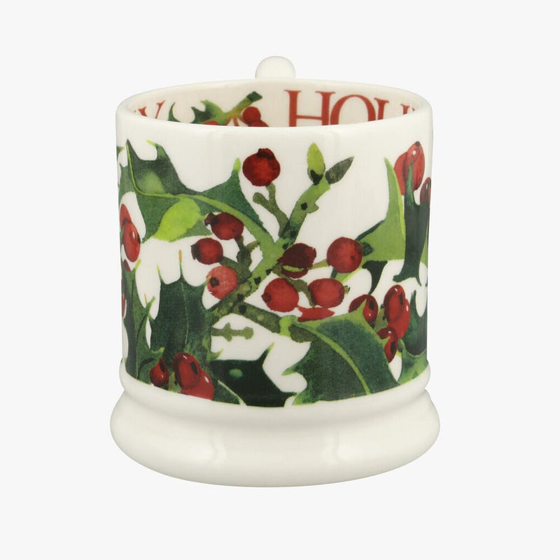 Emma Bridgewater - Half Pint Mug (300ml/1/2pt) - 9.3x8.2cms - Flowers - Holly