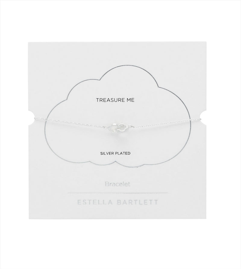 Double Linked Flower Bracelet - Silver Plated - Treasure Me - Estella Bartlett