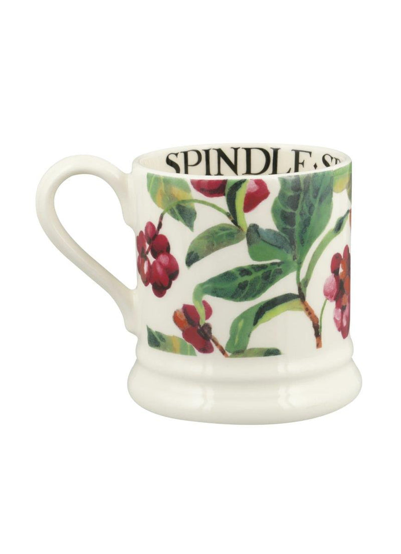 Emma Bridgewater - Half Pint Mug (300ml/1/2pt) - 9.3x8.2cms - Trees & Leaves - Spindle
