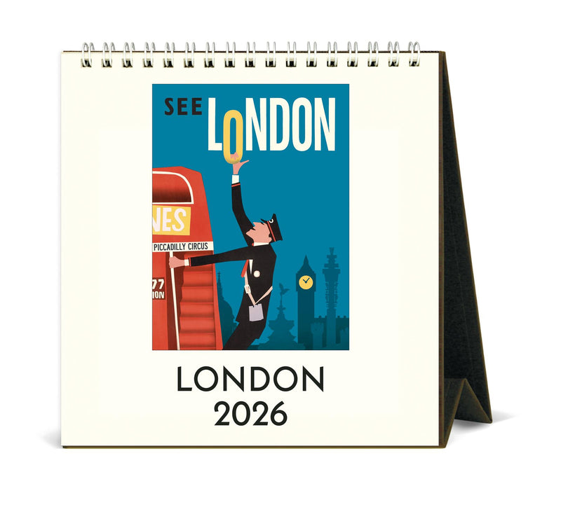 Cavallini - 2026 Desk Calendar - 6 x 6.5ins - London