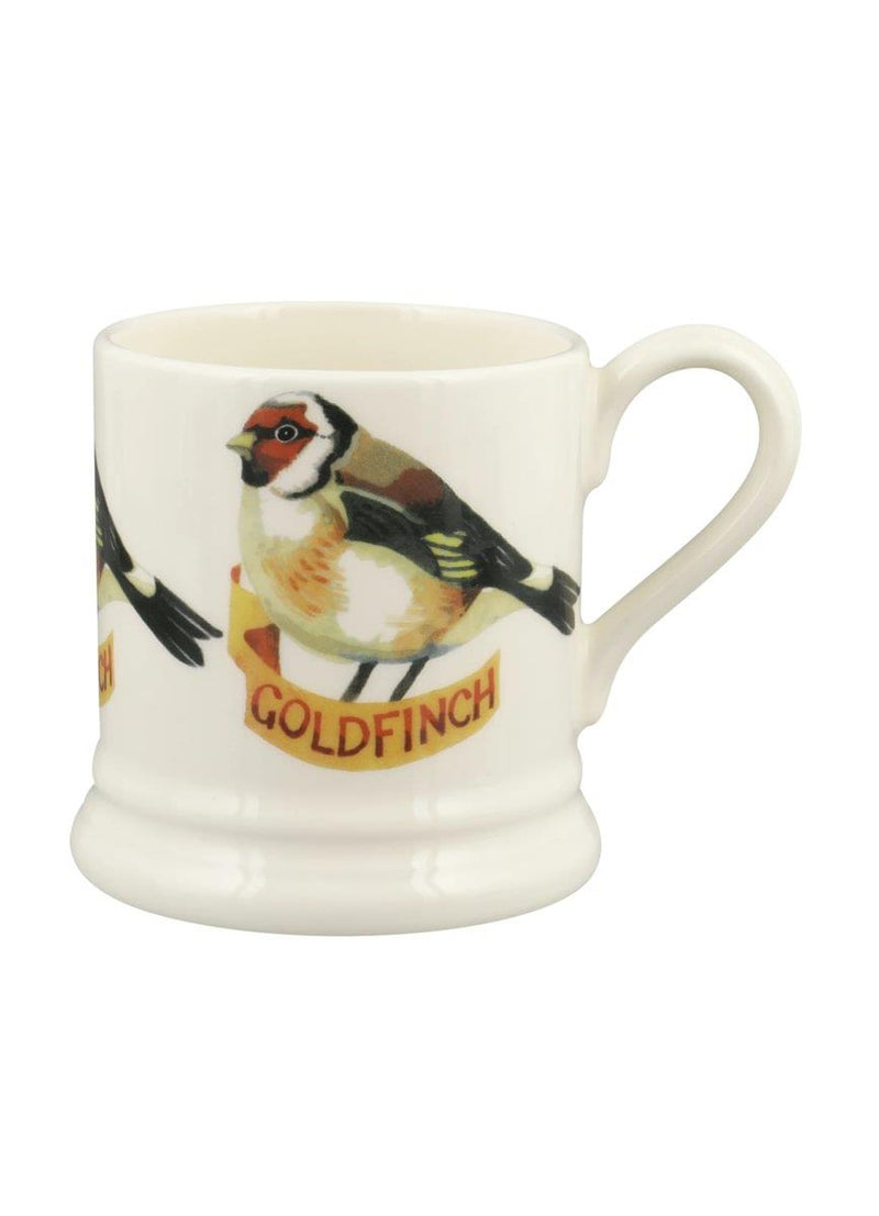 Emma Bridgewater - Half Pint Mug (300ml/1/2pt) - 9.3x8.2cms - Birds - Goldfinch
