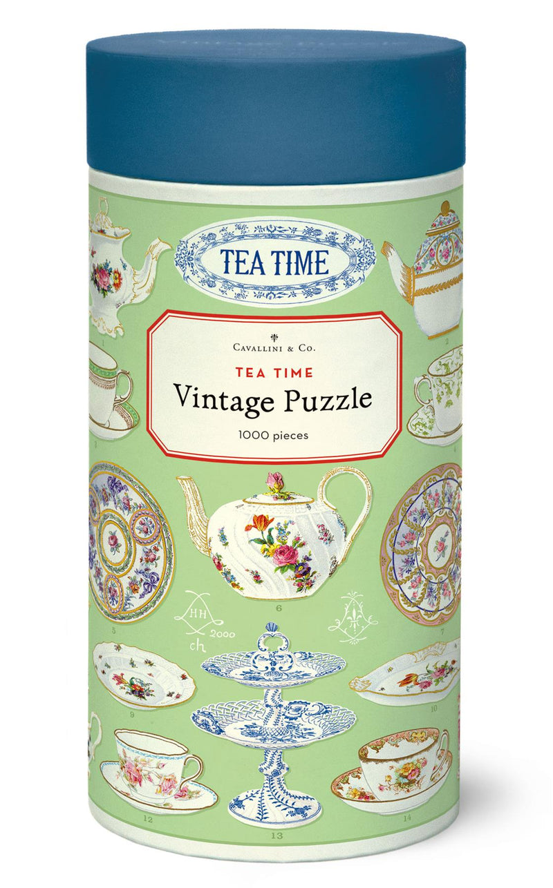 Cavallini - Vintage Jigsaw Puzzle - 1000 Pieces - 55x70cms - Tea Time