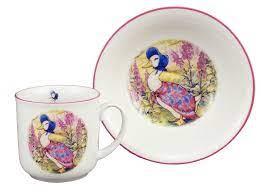 Jemima Puddleduck - Porcelain Mug & Cereal Bowl - Beatrix Potter/Reutter Porzellan