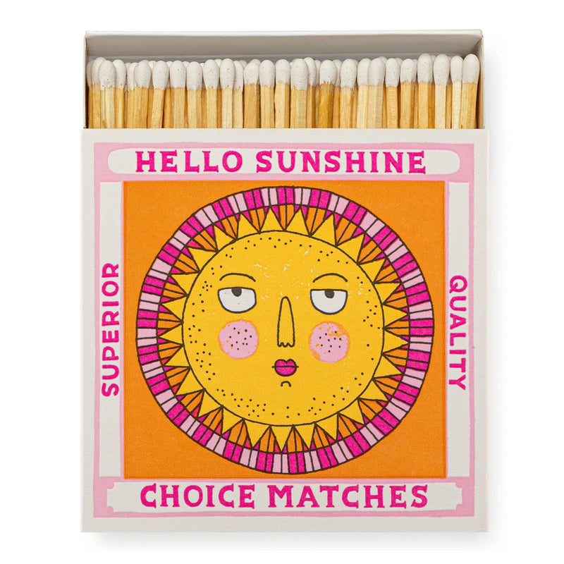 Hello Sunshine - Charlotte Farmer (B272) - 125 Luxury Safety Matches - Archivist