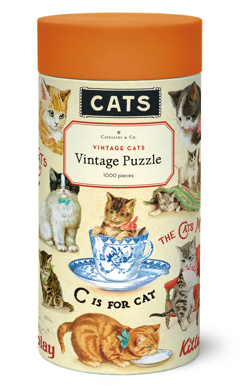 Cavallini - Vintage Jigsaw Puzzle - 1000 Pieces - 55x70cms - Vintage Cats