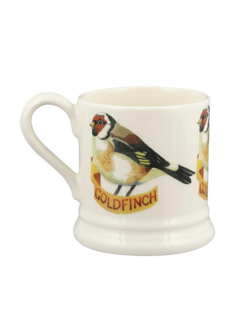 Emma Bridgewater - Half Pint Mug (300ml/1/2pt) - 9.3x8.2cms - Birds - Goldfinch