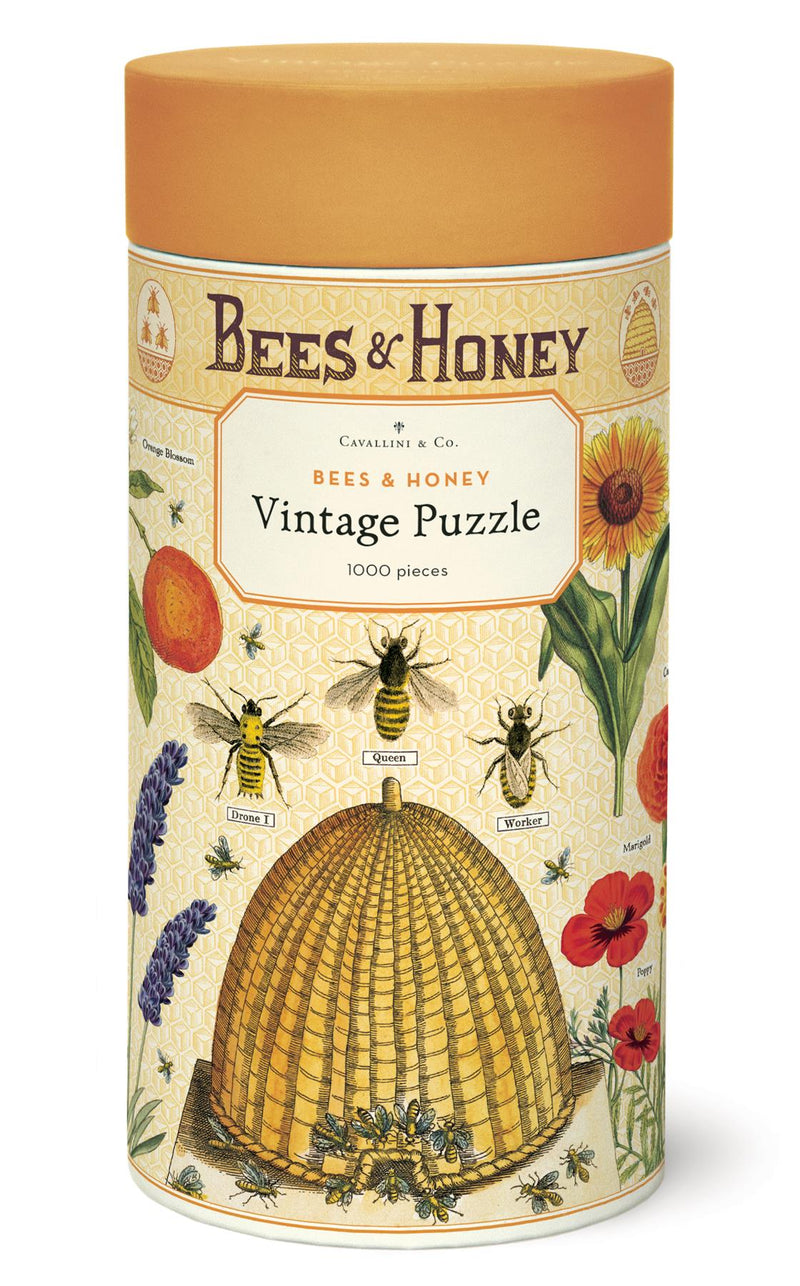 Cavallini - Vintage Jigsaw Puzzle - 1000 Pieces - 55x70cms - Bees & Honey