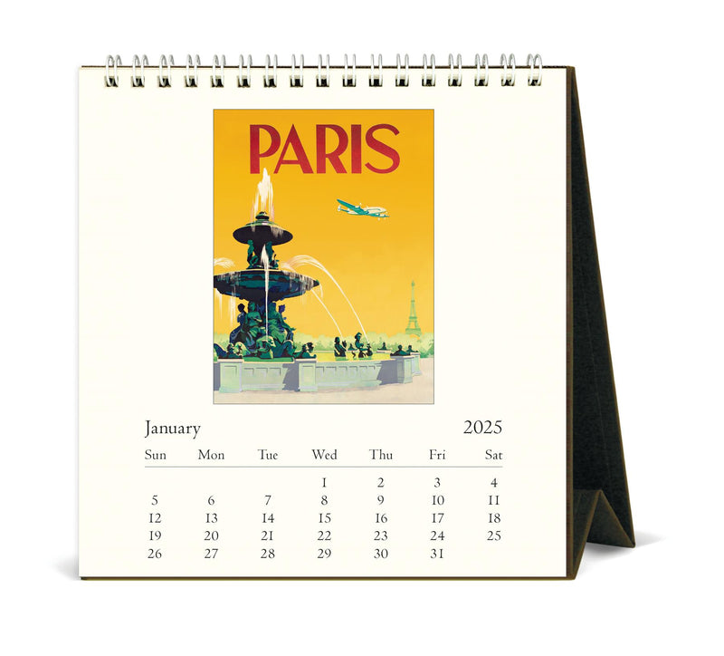 Cavallini - 2025 Desk Calendar - 6 x 6.5ins - Paris