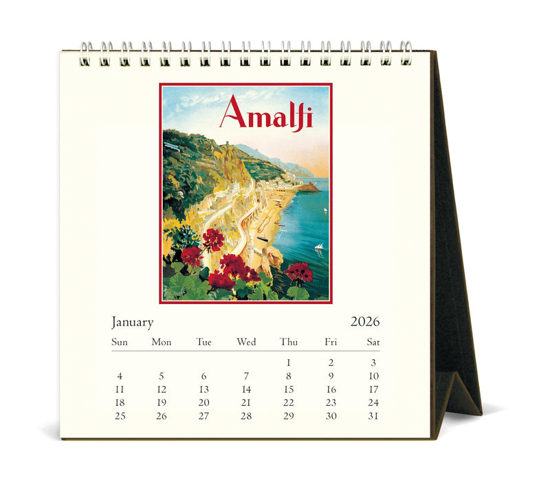 Cavallini - 2026 Desk Calendar - 6 x 6.5ins - Italy/Italia