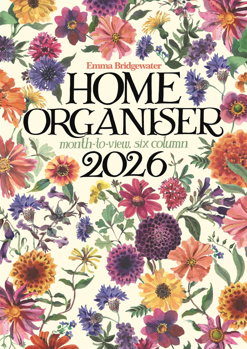 Emma Bridgewater - 2026 Family Wall Calendar - Month To View/6 Columns - Garden Flowers