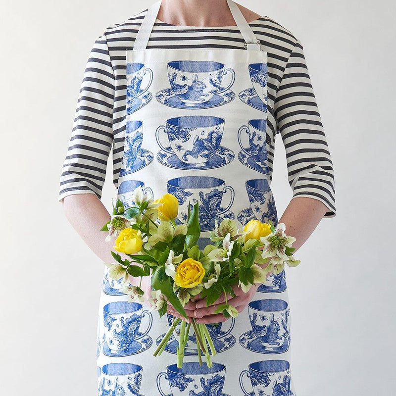 Thornback & Peel - 100% Cotton - Full Length Apron 60 x 80cms - Teacups