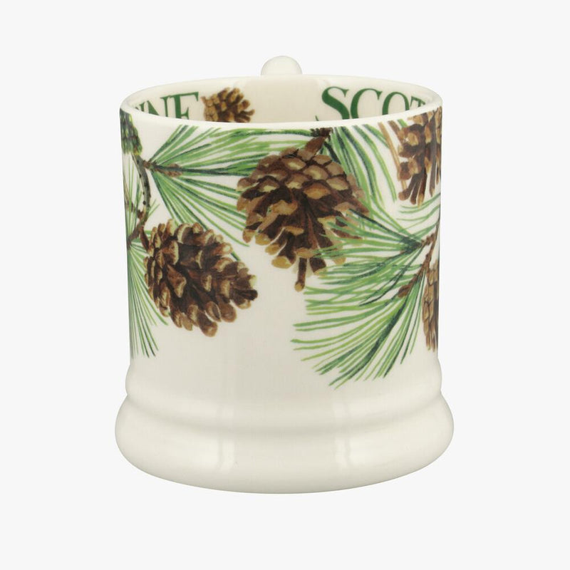 Emma Bridgewater - Half Pint Mug (300ml/1/2pt) - 9.3x8.2cms - Trees & Leaves - Scots Pine