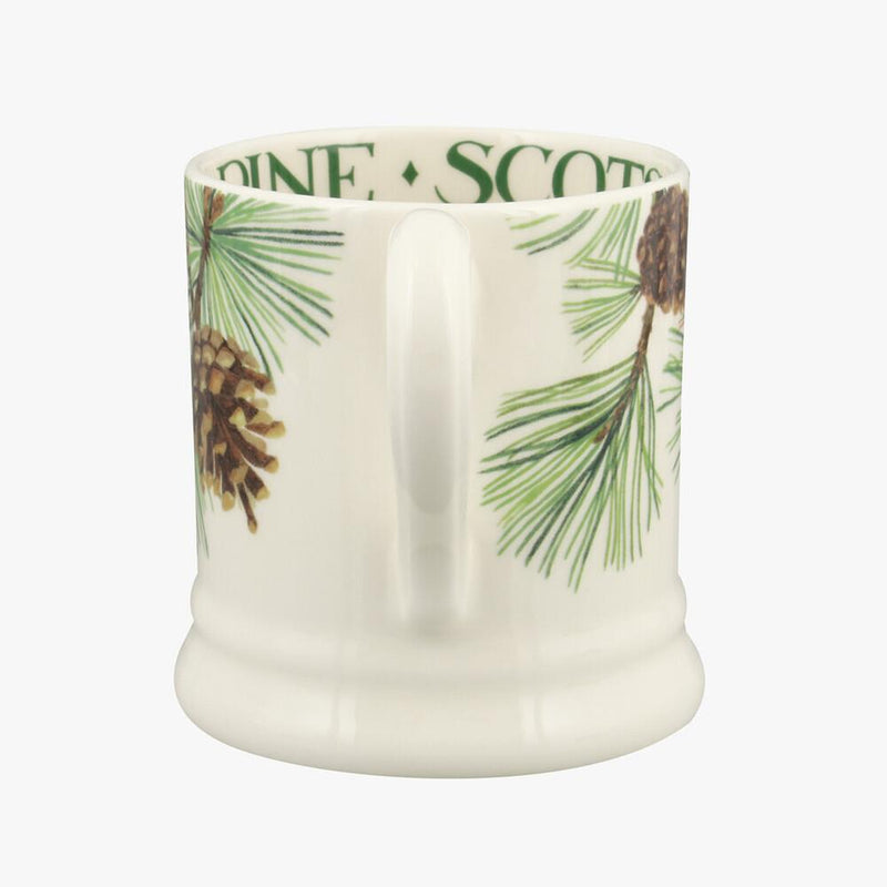 Emma Bridgewater - Half Pint Mug (300ml/1/2pt) - 9.3x8.2cms - Trees & Leaves - Scots Pine