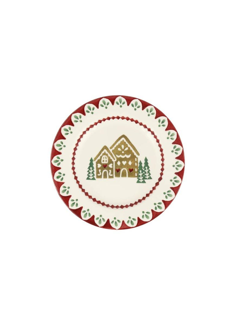 Emma Bridgewater - 6.5 inch Tea/Side Plate - Christmas Gingerbread Houses