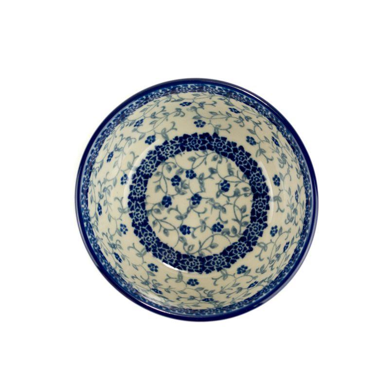 Nibble Bowl - Tiny Blue Flowers - 12 x 5.5cms - 0017-1952X - Polish Pottery