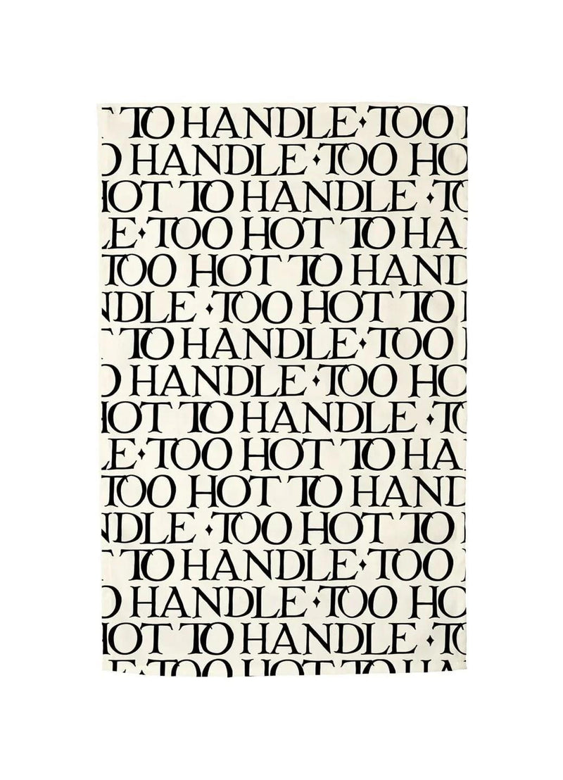 Emma Bridgewater - 100% Cotton - Double Oven Glove & Tea Towel Set - Black Toast