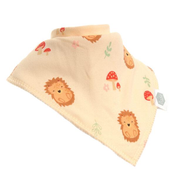 Woodland - Squirrels/Hedgehogs/Toadstools - Absorbant Bandana Dribble Bibs - Pack of 4 - Suitable From Birth - Ziggle