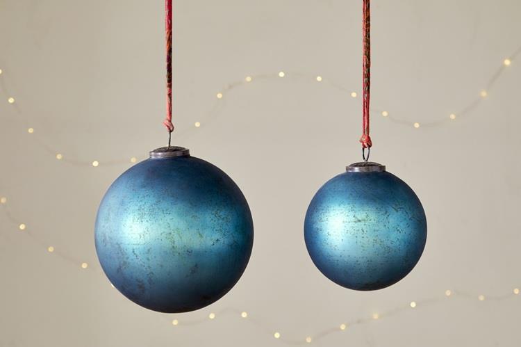 Oko Giant Bauble - Matt Teal Blue OB3802 - Large 20x20x20cms - Nkuku