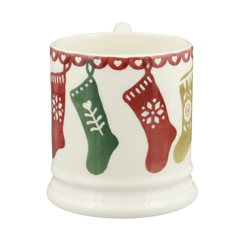 Emma Bridgewater - Half Pint Mug (300ml/1/2pt) - 9.3x8.2cms - Christmas Stockings