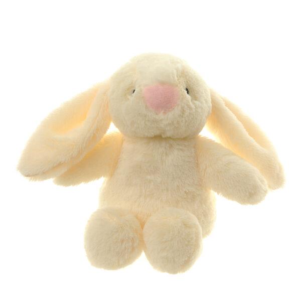 Velour Plush Toy - Cream Bunny Rabbit - Suitable From Birth - Ziggle