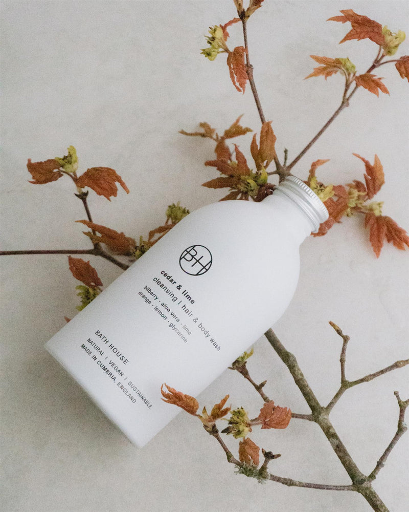 Bath House - Cedar & Lime - Cleansing Hair & Body Wash 300ml