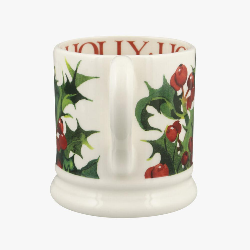 Emma Bridgewater - Half Pint Mug (300ml/1/2pt) - 9.3x8.2cms - Flowers - Holly