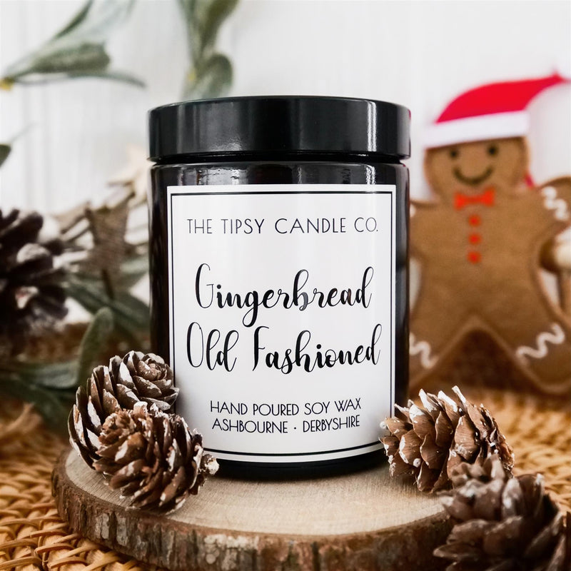 Gingerbread Old Fashioned - Soya Wax Candle 180ml/35hrs Burn Time - The Tipsy Candle Company