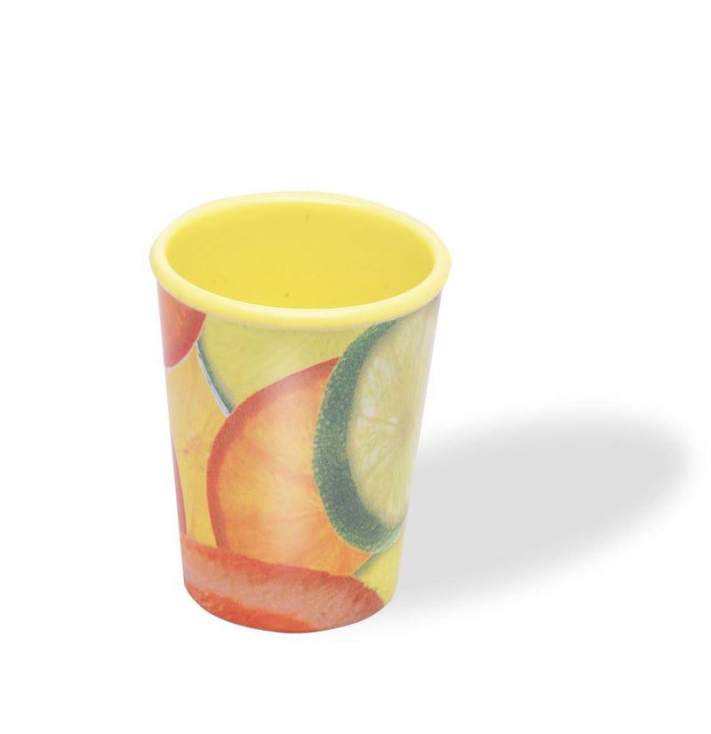 Splash - Citrus Photoprint Medium Beaker - Oranges & Lemons - Melamine - 4.5ins/11.5cms